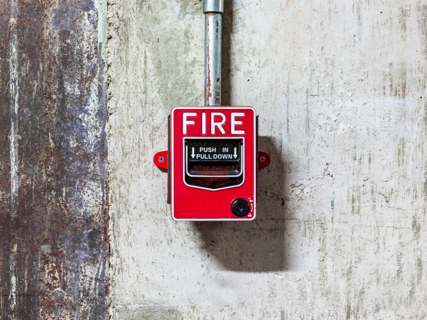 Fire alarm push botton