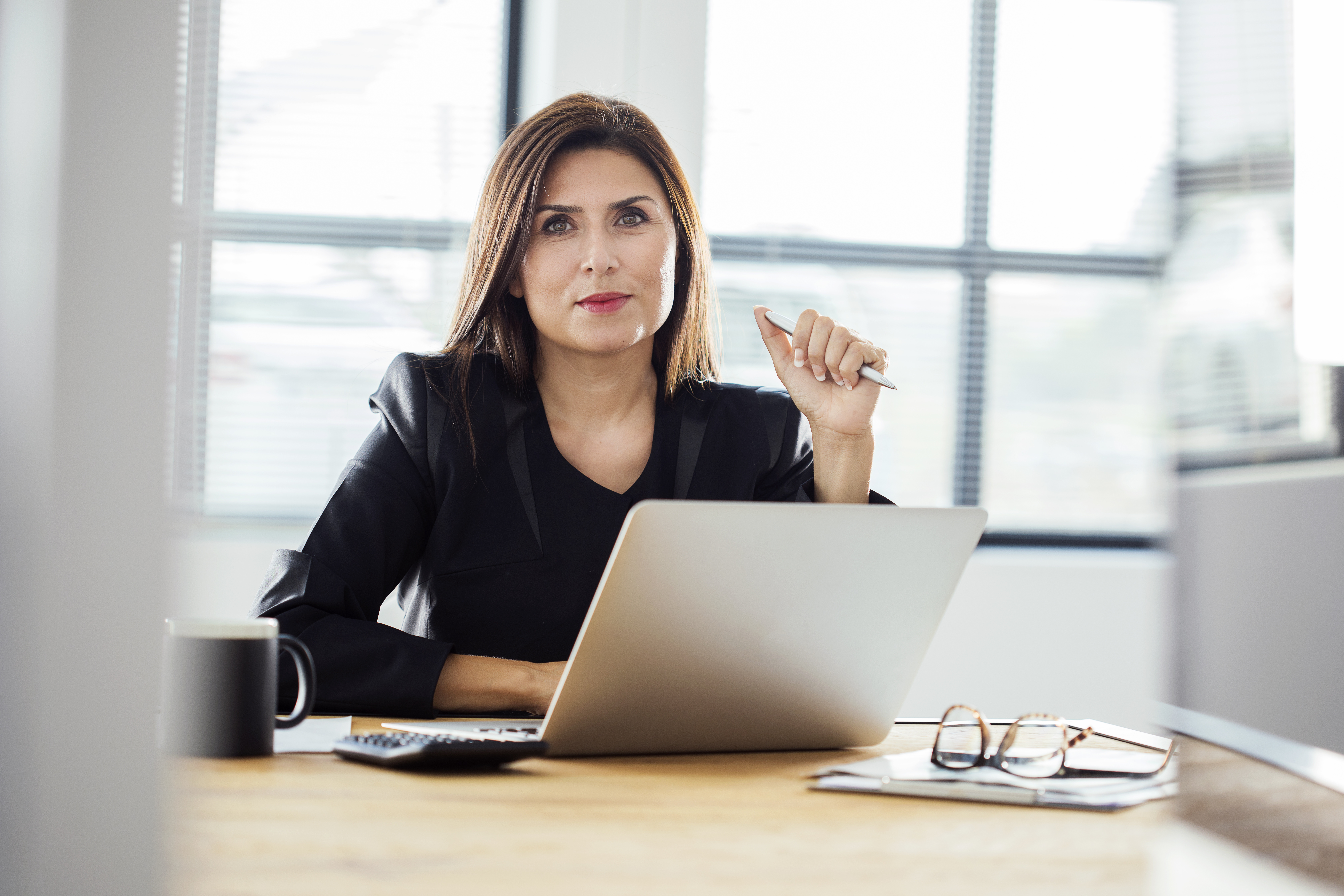 Businesswoman working in the office