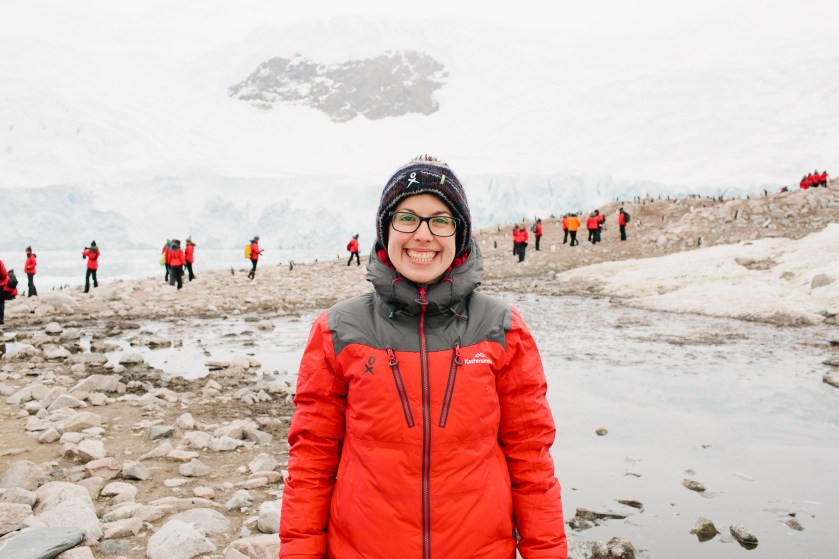 Catherine Sorbara in Antarctica.