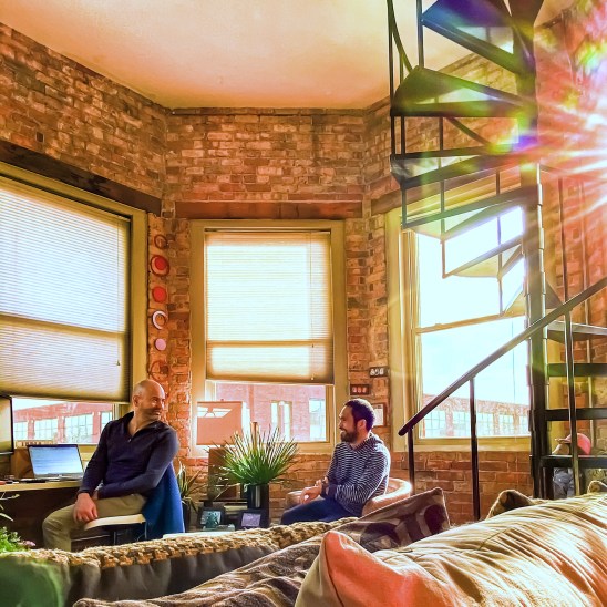 Francisco Lasta with Mark at home